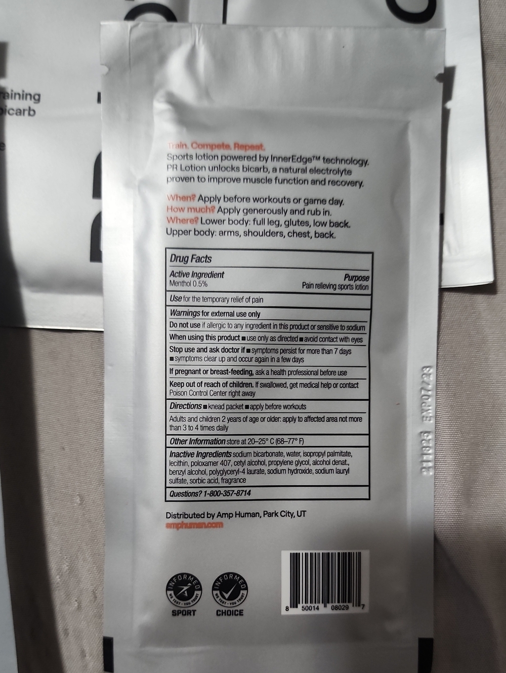Amp Human PR Lotion - Black & Orange Packaging - Picture 8 of 8